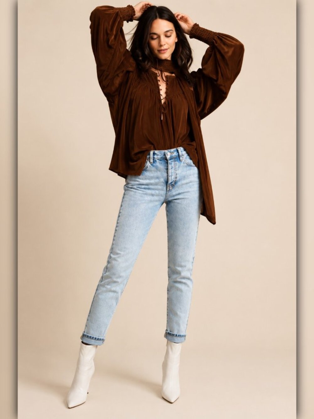 A152 • Light Wash High Rise Skinny Jeans